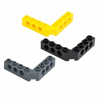 MOC Части 32555 Високотехнологична тухла 5x5 прав ъгъл (1x4 - 1x 4) Съвместим DIY Assmble Building Blocks Particle Educaitonl Детски играчки