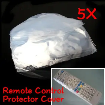 5Pcs / Pack термосвиваем филм Clear Video TV Климатик Дистанционно управление Protector Cover Водоустойчив защитен калъф за прах