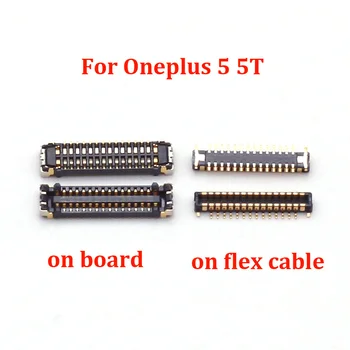 5-20Pcs USB зарядно зарядно устройство за зареждане на док порт Flex FPC конектор за Oneplus One Plus 5 5T 1 + 5 1 + 5T A5000 A5010 A5010T на борда 28pin
