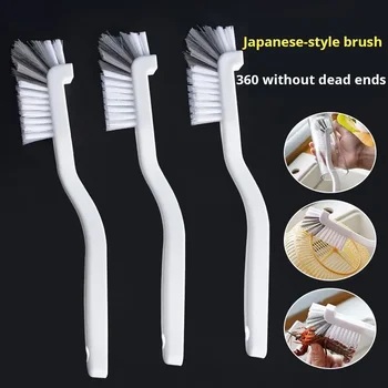 Японски стил мивка четка за почистване на чаша с дълга дръжка лакът дизайн опашка дупка стена висящи пукнатина почистване аксесоари