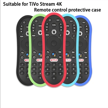 TV дистанционно управление черупка за TiVo поток 4K сгъстяване мек силикон най-новият контролер защитен капак удароустойчив нехлъзгане