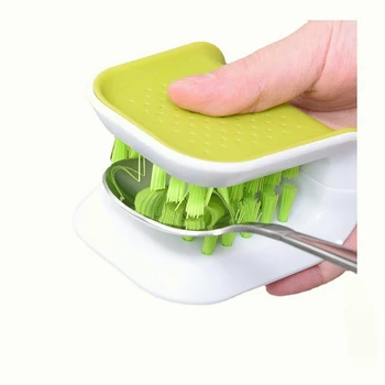 Blade четка нож и прибори за хранене чисти отваряеми почистване U форма кухня измиване нехлъзгащи домакински почистване