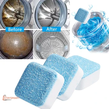 Ефервесцентна перална машина Почистващи таблетки Дълбоко почистване Отстраняване на котлен камък Дезодориране Многофункционална поддръжка на шайбата