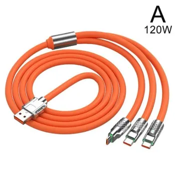 100pcs оранжево за 120w 3 в 1 кабел
