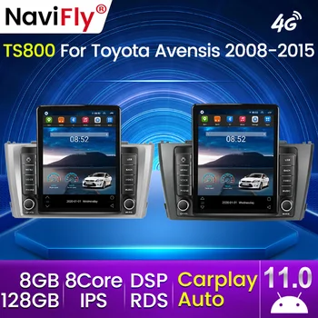 8+128G IPS DSP RDS За Toyota Avensis 3 2008 - 2015 Автомобилно радио Мултимедия Видео плейър Навигация GPS Android Carplay Auto 4G