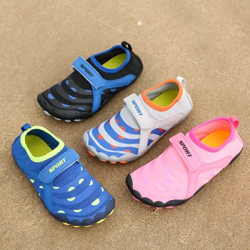 Детски аква обувки Неплъзгащи се плажни чорапи Детски боси бързосъхнещи маратонки Гмуркане с шнорхел Чорапи за плуване Етаж Вътрешни чехли