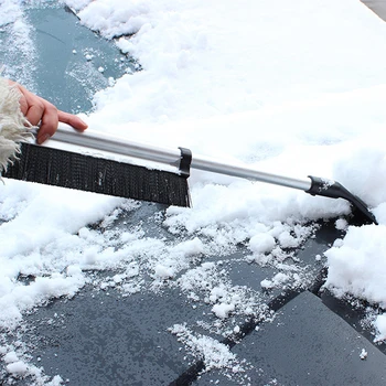 1PC Разтегателна кола Auto Ice Scraper лопата сняг четка отстраняване инструмент за почистване