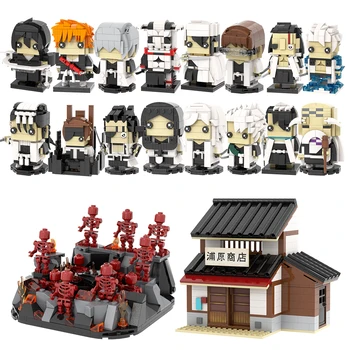 MOC белина японски аниме фигура Senece магазин съвместим градивен блок фестивал рожден ден подарък играчка за деца тухла декорация