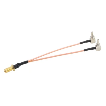 SMA женски към 2 X CRC9 конектор сплитер Y тип кабел пигтейл за HUAWEI/ZTE 3G/4G модем антена