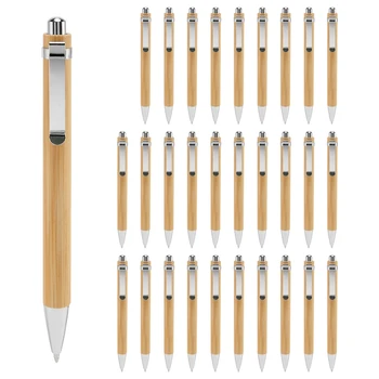 Химикалка комплекти Разни.Количества Бамбук дърво писане инструмент(30 Set)