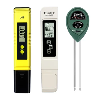 Digital PH /TDS/ EC киселинност метър тестер термометър тестване писалка чистота на водата ppm филтър хидропонна вода монитор почвата детектор
