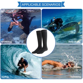 3mm неопренов костюм къси чорапи зимни топли унисекс гмуркане с шнорхел подводен риболов чорапи против хлъзгане неопрен преносим лек за водни спортове
