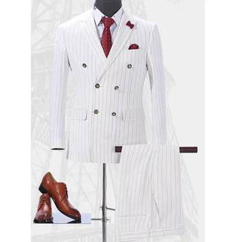 Поръчкови шафери модел младоженец смокинги шал ревера мъже костюми сватба най-добър мъж ZHA04-7999