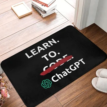 ChatGPT Баня без хлъзгане килим Научете се да кодирате хол мат входна врата изтривалка за дома декор килим