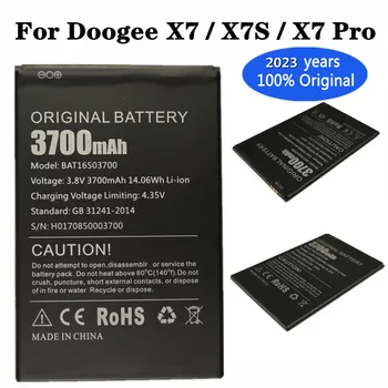 2023 години Оригинална батерия за Doogee X7 / X7S / X7 Pro X7Pro телефонна батерия BAT16503700 3700mAh Батерия с висок капацитет Bateria Batterij