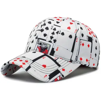 Пролет Нова бейзболна шапка Корейска мода Улична модна шапка Хип-хоп покер шапка