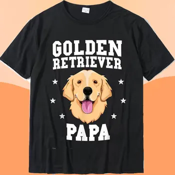 Kawaii Голдън ретривър Papa тениска за жена дядо куче домашен любимец собственик тениска по поръчка тениски ретро върховете тениски памук мъжки лято