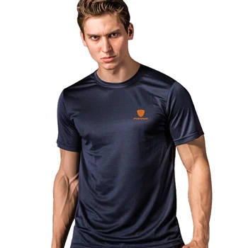 Лятна ежедневна тениска O Neck риза с къс ръкав Безшевни бързи сухи мъжки върхове за фитнес бягане