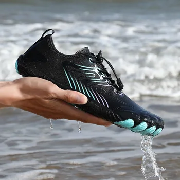 2023 Мъжки дамски обувки за вода Боси обувки за плажен басейн Бързосъхнещи Аква йога чорапи за сърф плуване Водни спортове Водни обувки