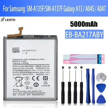 100% батерия EB-BA217ABY с голям капацитет за Samsung SM-A135F / SM-A137F Galaxy A13 / A04S / A047 Телефон Bateria