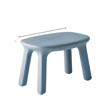 Nordic опазване на околната среда детски пластмасов стол Ins бебешка маса и стол дизайнер облегалка открит малка пейка