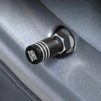 4бр Цветни алуминиеви автомобилни гуми Клапан Stem Caps Гуми Air Dust Caps Камион Valve Cover за Mugen Accord Civic CRV HRV Car Styling
