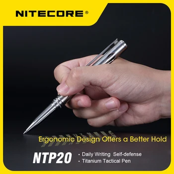 NITECORE NTP20 Многофункционална титаниева тактическа писалка Самозащита и способност за писане по всяко време и навсякъде