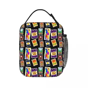 Snakpod Bugsnax Pack Fan Art Kinda Bug изолирани чанти за обяд Торбички за пикник Охладител Кутия за обяд Обяд Tote за жени Детско училище