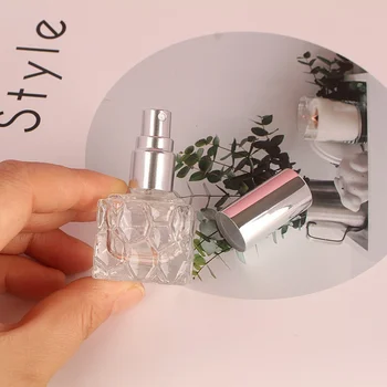 Мини прозрачно стъкло парфюм спрей бутилка ясно стъкло грим подбутилиране проба бутилка за козметични пътуване преносим