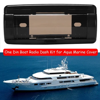 1 Din лодка радио тире комплект за Aqua Marine Cover Up автоматични врати съдове CD водоустойчив джоб фасция рамка