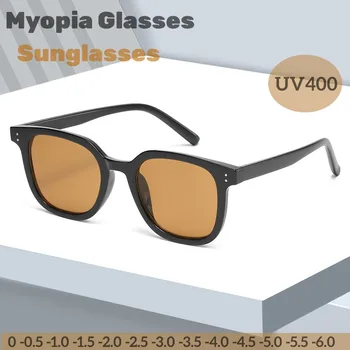 Луксозни извънгабаритни рамки за шофиране слънчеви очила UV400 Външни поляризирани късогледски слънчеви очила Очила с диоптър 0 ~ -6.0