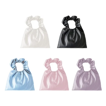 2023 Нова плисирана облачна чанта Ruched дизайн чанта мода чанти за дами жени момиче PU кожа скитник