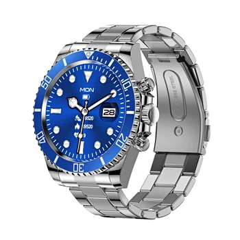 Smart Watch Мъжки бизнес Bluetooth повикване Луксозен стил Смарт часовник Фитнес Tracker Стомана Китка часовник