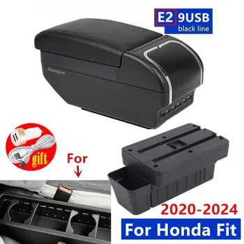 За Honda Fit кутия за подлакътници 2020 2021 2022 2023 За годни GR Car Подлакътник кутия Специална кутия за вътрешно съхранение Аксесоари за кола