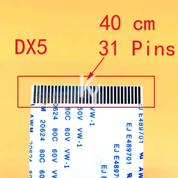 10PCS кабел за глава 31 пина 400mm За печатаща глава Epson DX5 FFC плосък кабел за данни за Skycolor Allwin Xuli Witcolor принтер 31p