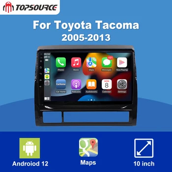 TOPSOURCE Android 12 автомобилно стерео радио за Toyota Tacoma 2005-2013 Мултимедиен плейър 6G + 128G WiFi 4G мрежа GPS навигация