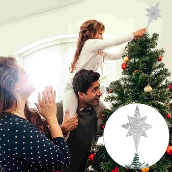 Коледно дърво Топ звезда Коледа декорации украсяват орнаменти за желязо Коледа