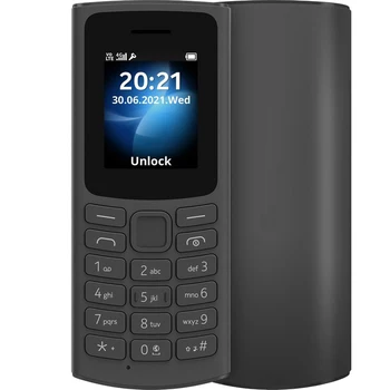 Оригинален отключен 105 4G LTE Dual SIM 2021 версия мобилен мобилен телефон 1.8