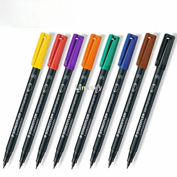 STAEDTLER 313 S Lumocolor Pen Permanent Superfine, филм, издръжлив 0.4mm Super Fine филцов накрайник, Запис на DVD / CD, велум