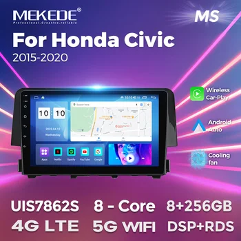 MEKEDE 9'' Автомобилно радио Android All In One за Honda Civic 10th 2016 - 2021 Безжичен CarPlay Auto Ai Voice Car Multimedia Player