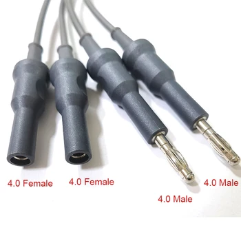 За многократна употреба биполярни форцепси Артериална ножица кабел коагулация тел анти висока температура, двойна 4.0mm-Dual 4.0mm