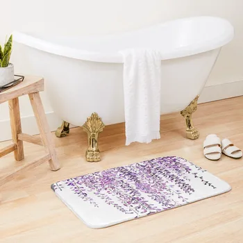 purple wisteriain bloomBath Mat Комплекти аксесоари за баня Тоалетна Килим Килим за баня