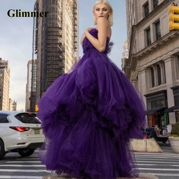 Glimmer Simple Pleated Tulle Вечерни рокли Официални абитуриентски рокли Адаптивни цветове Abendkleider Vestidos De Gala за жени 2023
