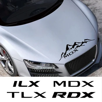 Стикер за качулка за кола Автоматична настройка на екстериора Винил филм Ваденки Спортни състезателни декори аксесоари за Acura MDX V6 Aspec VTEC RDX TLX ILX