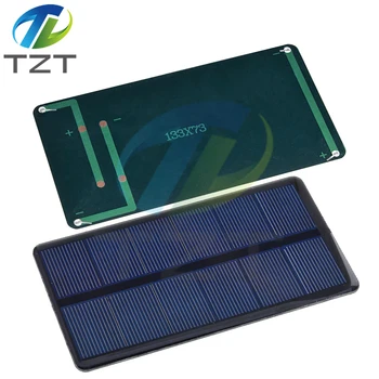 DIYTZT 6V 1.26W 210MA мини слънчев панел 133X73MM слънчеви клетки DIY за леки мобилни телефонни играчки зарядни устройства преносим HIgh качество DIY