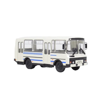 1/43 мащаб руски автобус PAZ-32051 симулация Diecast метална сплав кола модел колекционерство статични орнамент подарък играчка