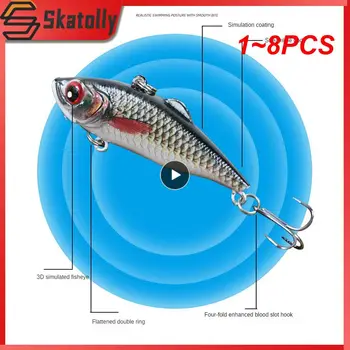 1~8PCS 60mm примамка за примамка стимулира рибната уста риболовни аксесоари 13g стръв силна риба примамка риболовни консумативи пластмасов материал твърд