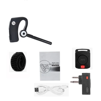 Wireless Walkie Talkie, Bluetooth слушалки, слушалка за Motorola, 2 пина, CP200, CP040, EP450, двупосочно радио, мото велосипед