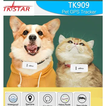 TKSTAR куче GPS тракер TK909 водоустойчив IP65 геоограда Google Track GPS за котка яка гласов монитор мини GPS локатор БЕЗПЛАТНО APP