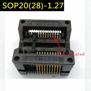 New SOP20(28)-1.27 по-ниско налягане шрапнел стареене седалка ots28-1.27-04 IC тест седалка